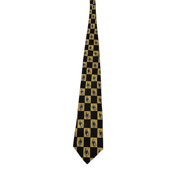 Celeb Ties Save The Children Designed By Larry King Microphone Necktie Vintage - Picture 3 of 7